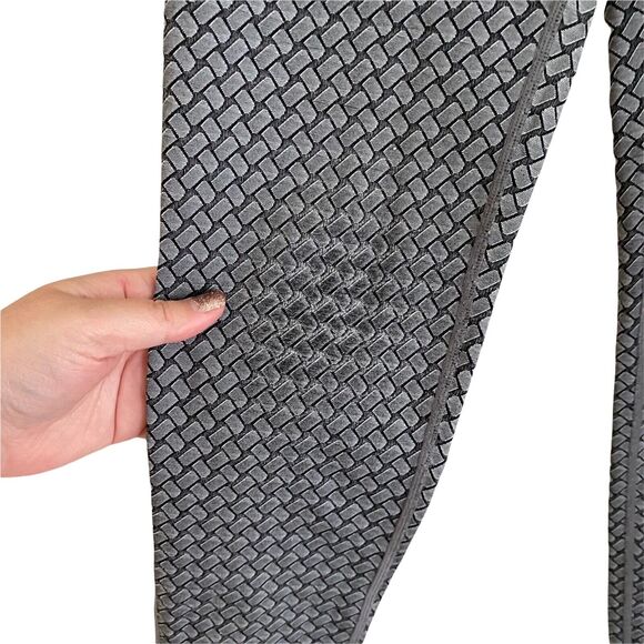 Zella Girls XL 14 / 16 Leggings Gray Black Printed Stretch Elastic Waistband - Picture 6 of 9